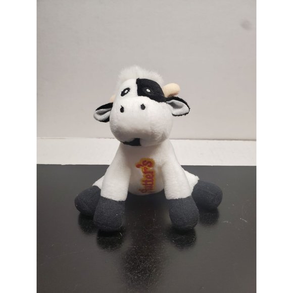 6 Inch Rutter's Black & White Cow Plush - Picture 1 of 7